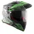 AXOR X Cross Flash Dual Visor Cool Grey Green Off Road Helmet