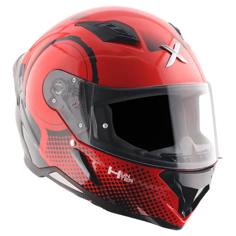 AXOR Hunter Spear Red Black Full Face Helmet