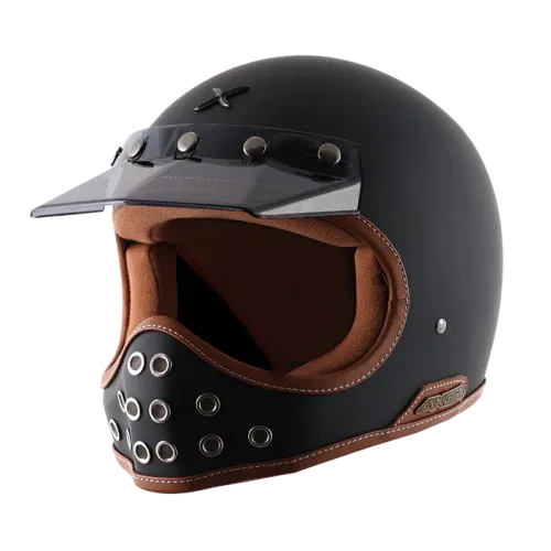 AXOR Moto X Sold Dull Black Full Face Helmet