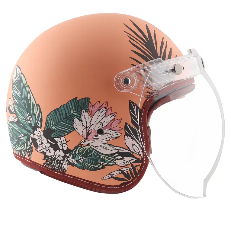 AXOR Retro Jet Hawai Peach Half Face Helmet