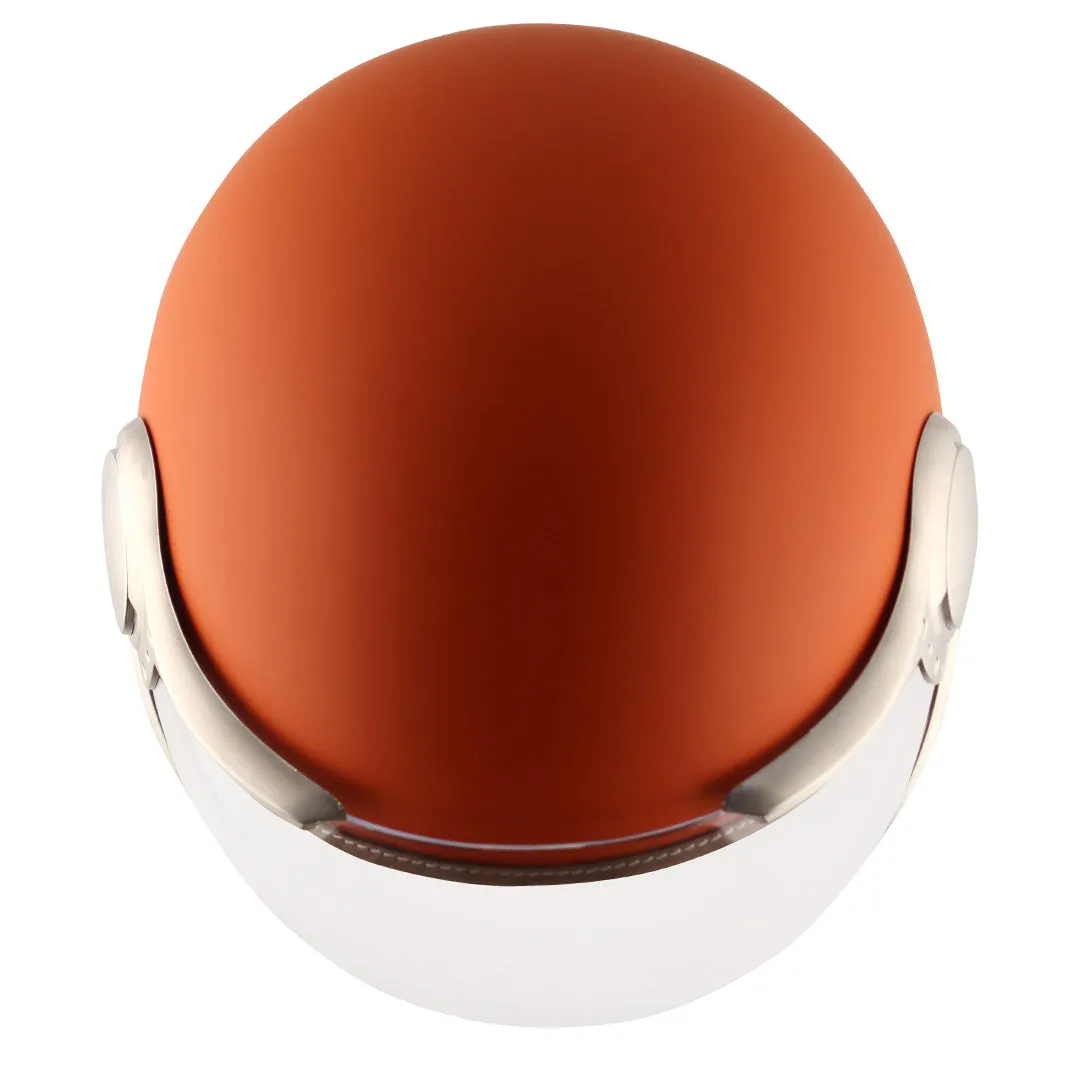 AXOR Retro Jet West Dull Orange Half Face Helmet