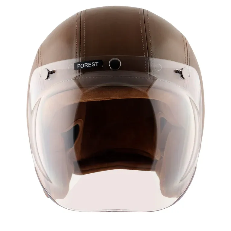 AXOR Retro Jett Leather Half Face Helmet