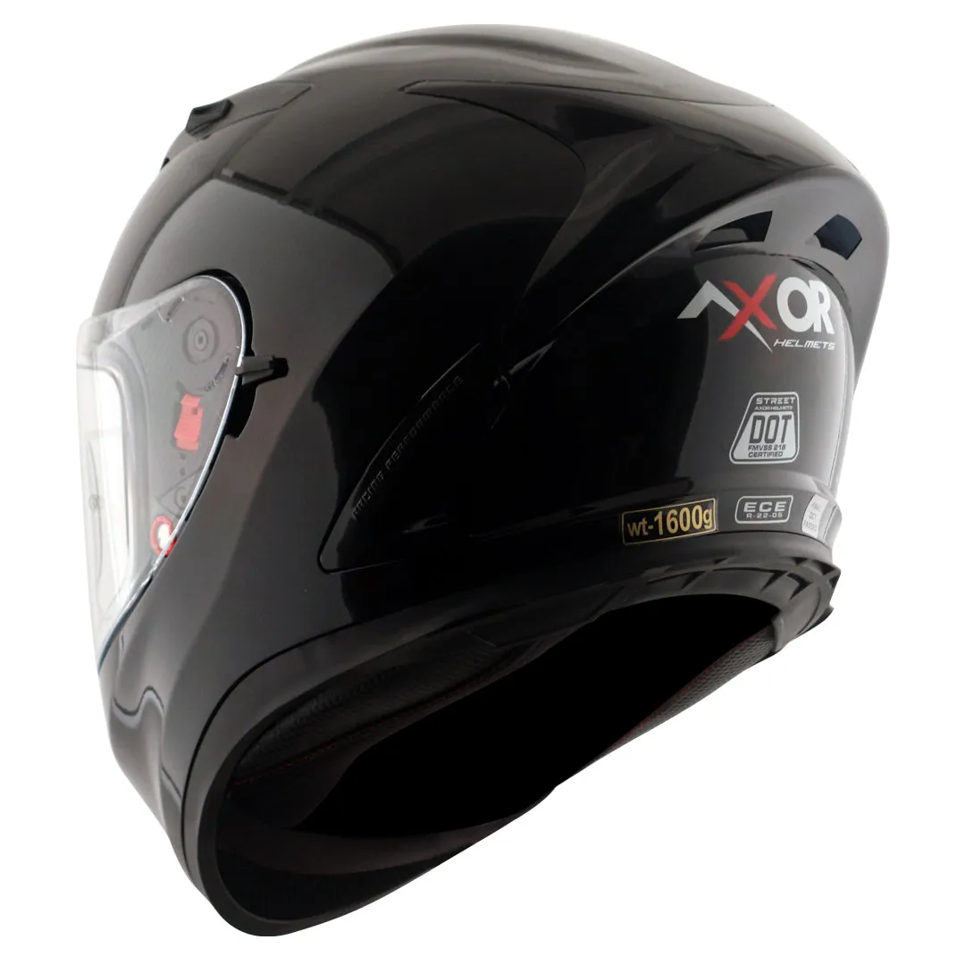 AXOR Street Black Full Face Helmet