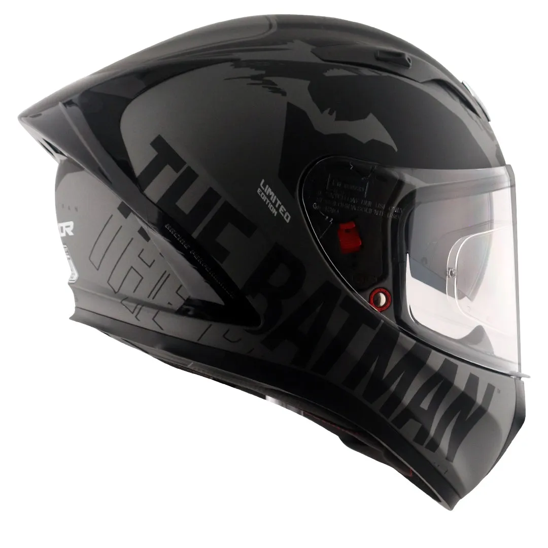AXOR Street Dc Batman Dull Anthracite Black Full Face Helmet