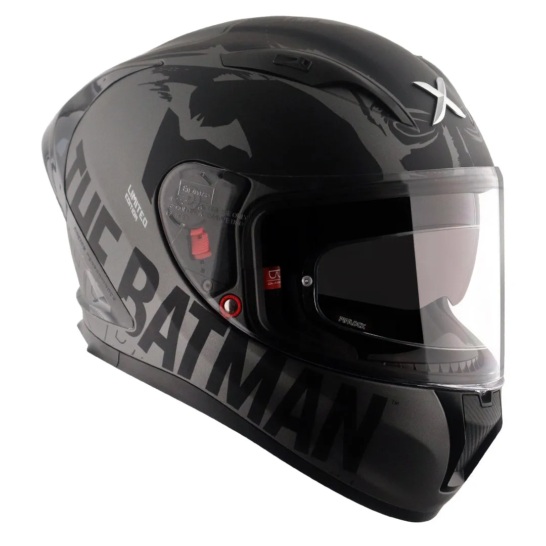 AXOR Street Dc Batman Dull Anthracite Black Full Face Helmet