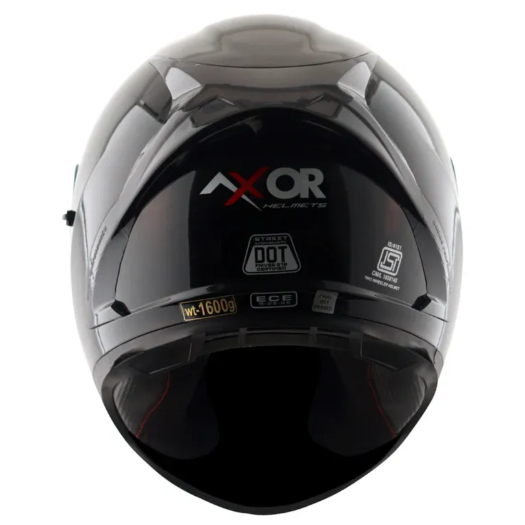 AXOR Street Solid Black Full Face Helmet