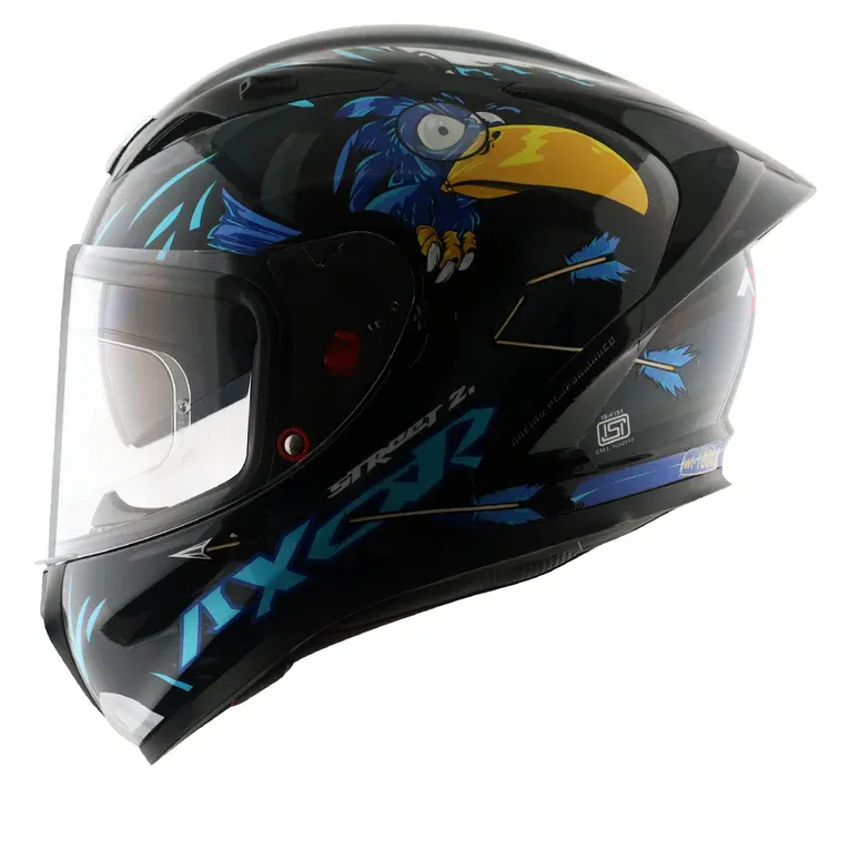 AXOR Street Zazu Black Blue Full Face Helmet
