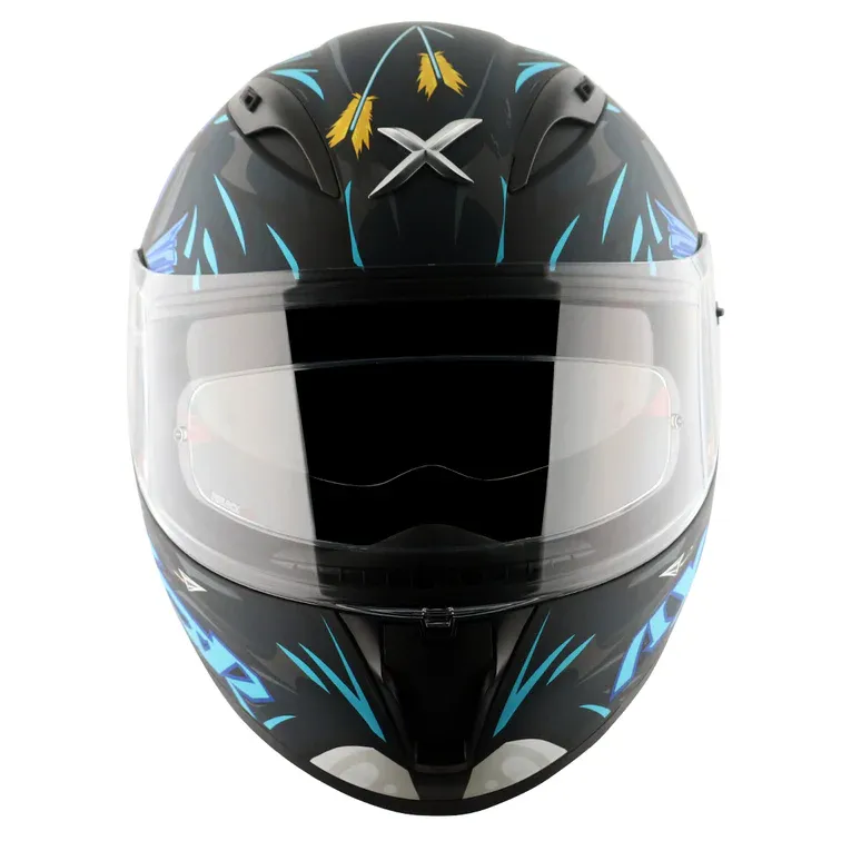 AXOR Street Zazu Dull Black Blue Full Face Helmet