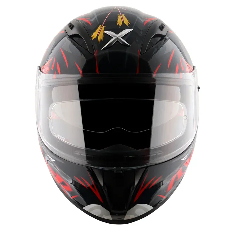 AXOR Street Zazu Dull Black Red Full Face Helmet