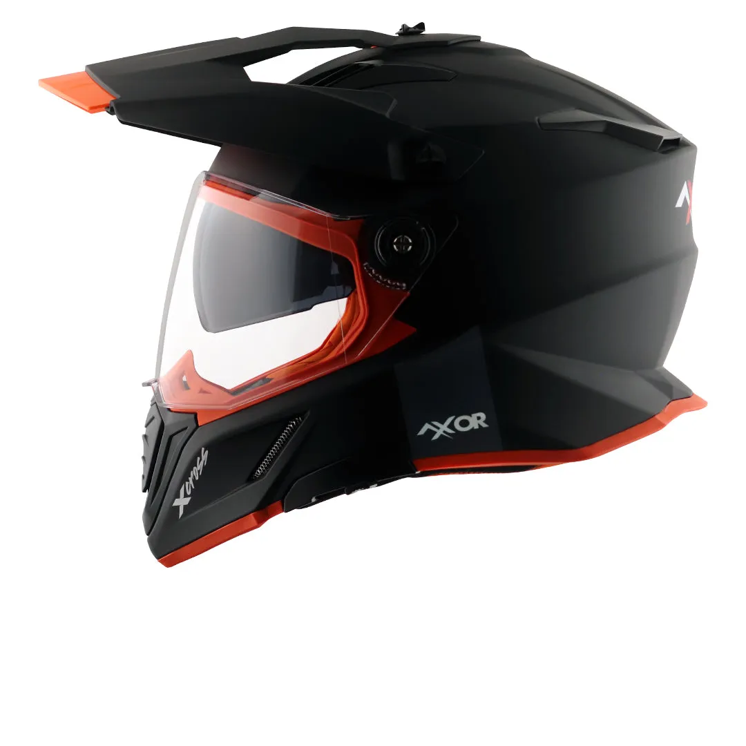 AXOR X Cross Dull Black Orange Off Road Helmet