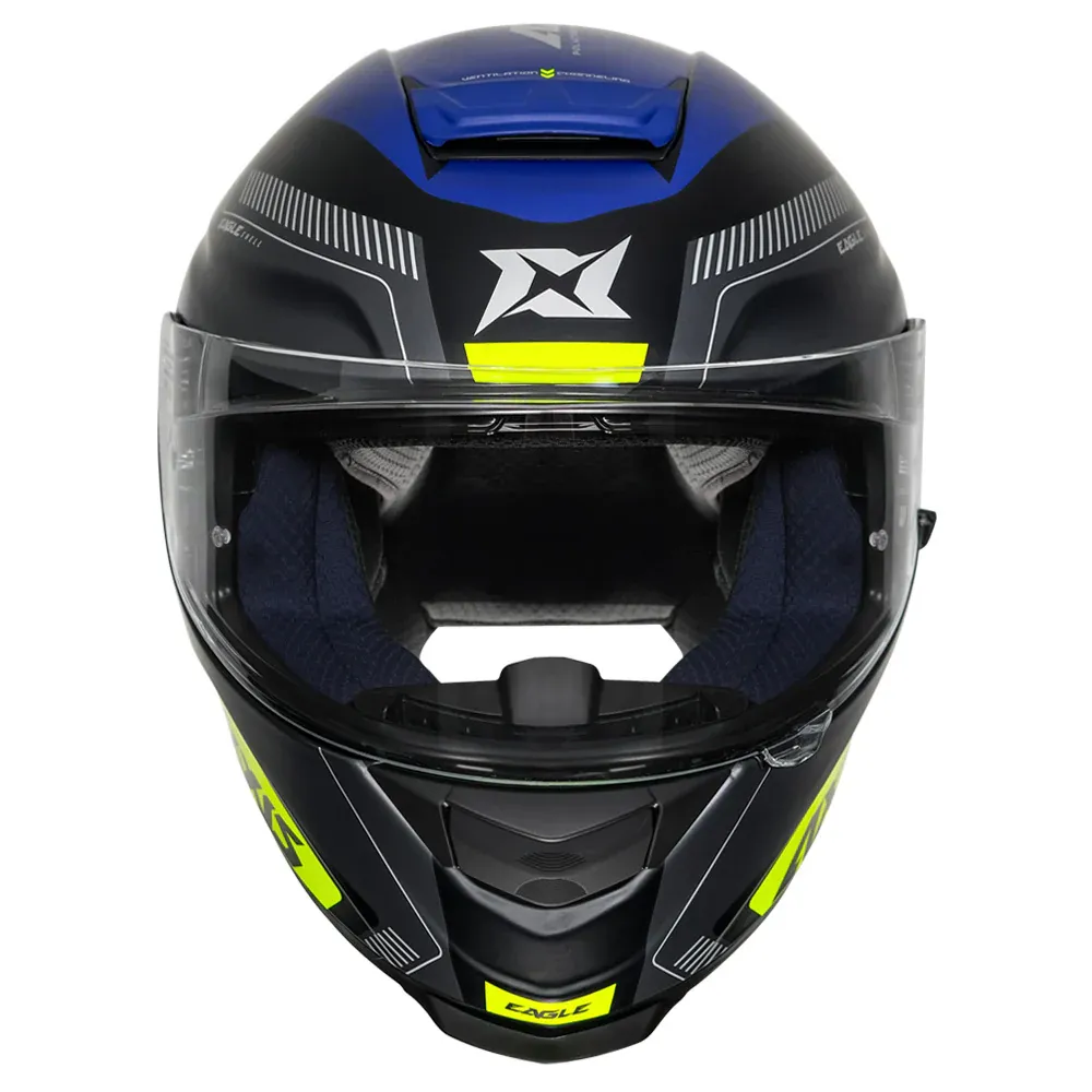 AXXIS 109Bsv Eagle Sv Illes A5 Neon Yellow Full Face Helmet