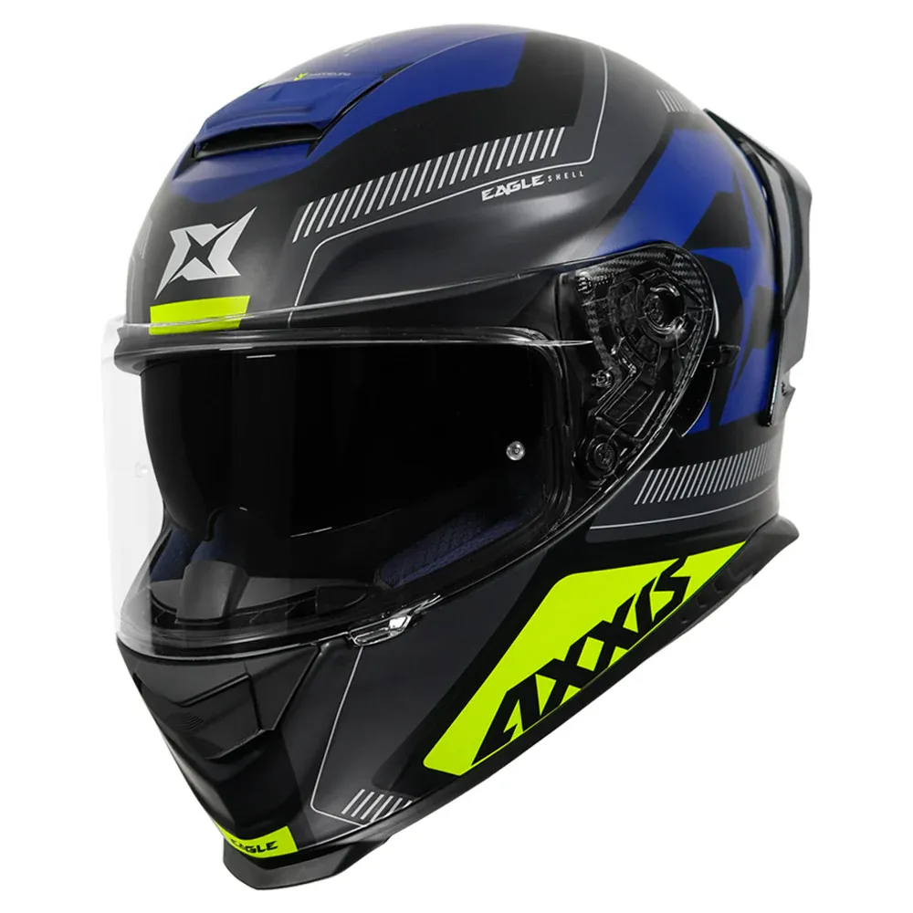 AXXIS 109Bsv Eagle Sv Illes A5 Neon Yellow Full Face Helmet