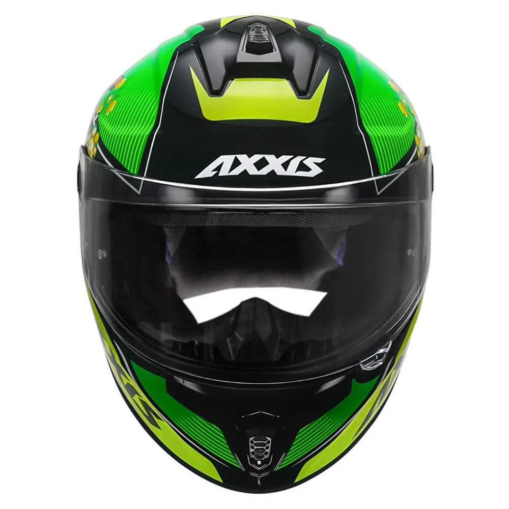 AXXIS 112C Draken S Boms A6 Gloss Green Full Face Helmet