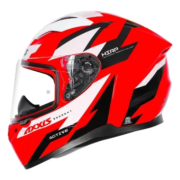 AXXIS 117D Seg Dot Active D5 Gloss Red Full Face Helmet