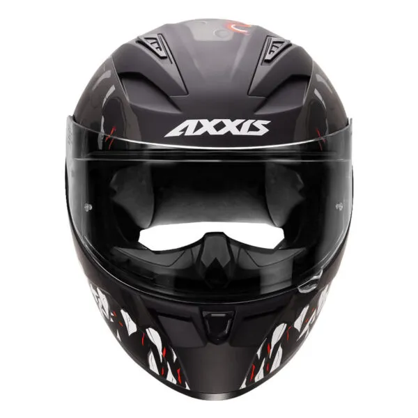 AXXIS 117D Seg Dot Scratch B2 Matt Grey Full Face Helmet
