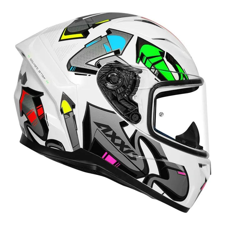 AXXIS 117D Segment Dot Arrows A2 Gloss Grey Full Face Helmet