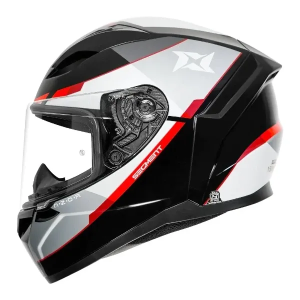 AXXIS 117D Segment Dot Azor B5 Gloss Black Orange Full Face Helmet