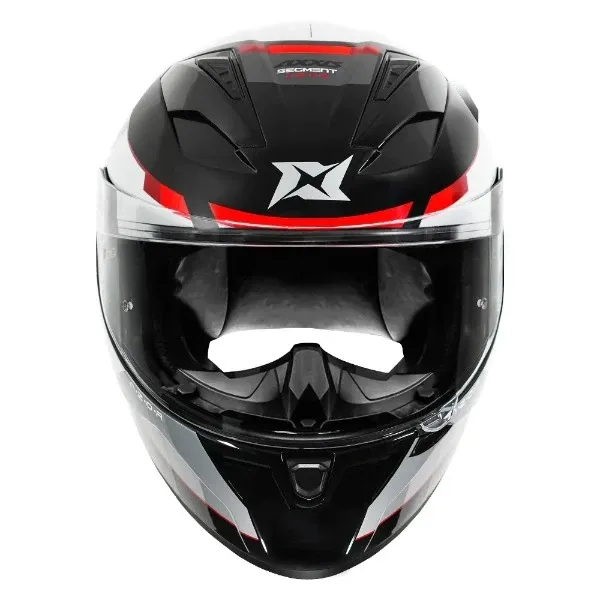 AXXIS 117D Segment Dot Azor B5 Gloss Black Orange Full Face Helmet