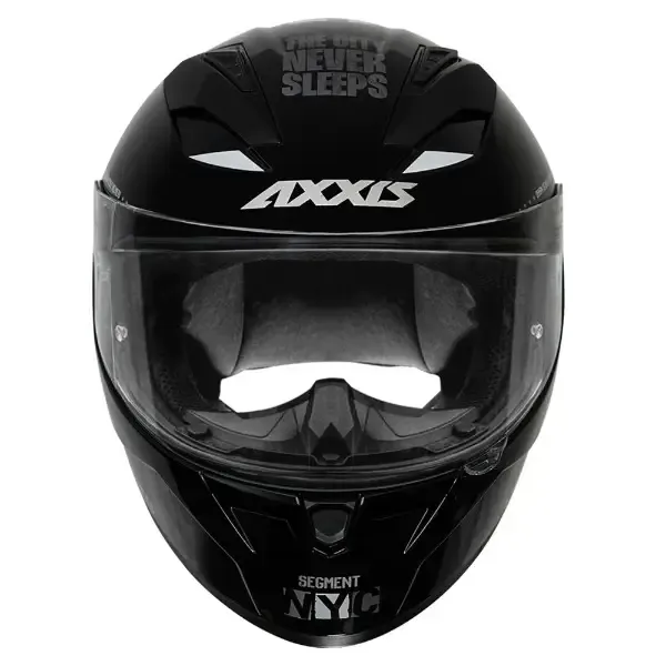 AXXIS 117D Segment Dot Nyc B0 Black Grey Full Face Helmet