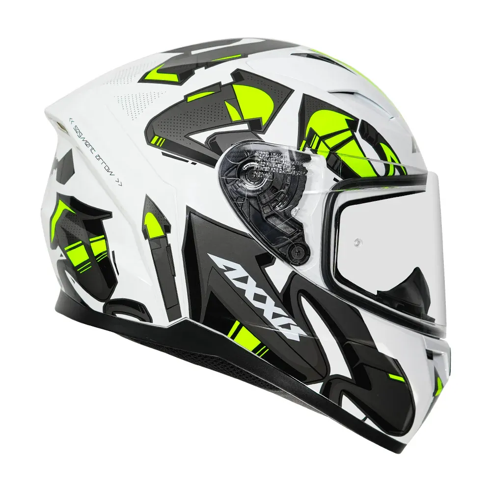 AXXIS 117N Arrows C13 Neon Yellow Full Face Helmet