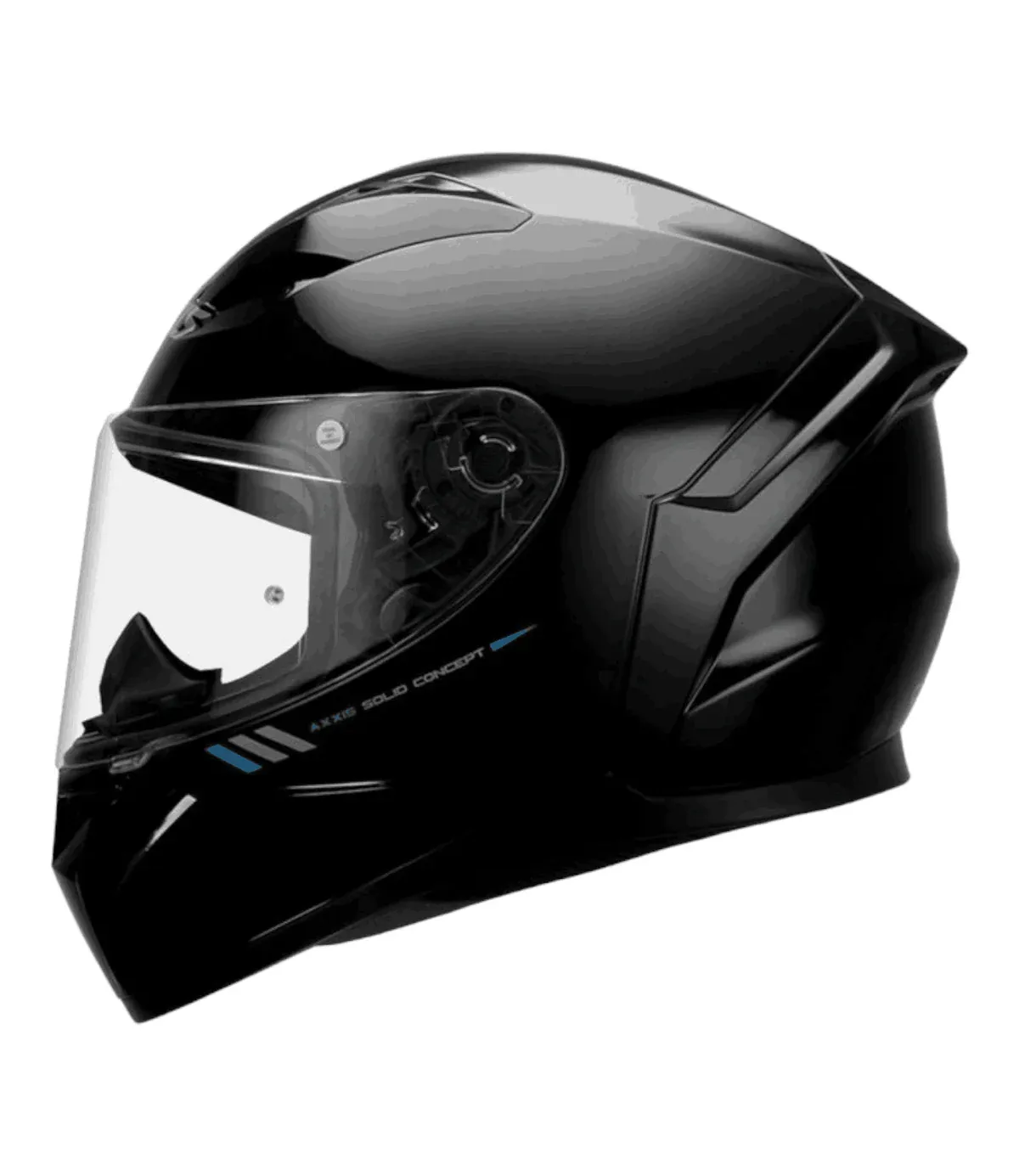 AXXIS 117D Seg Dot Solid A1 Gloss Black Full Face Helmet