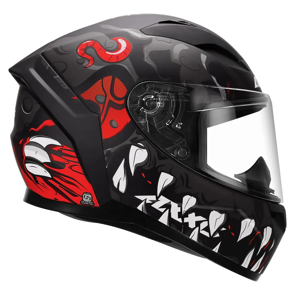 AXXIS Seg Dot Scratch B2 Matt Grey Full Face Helmet