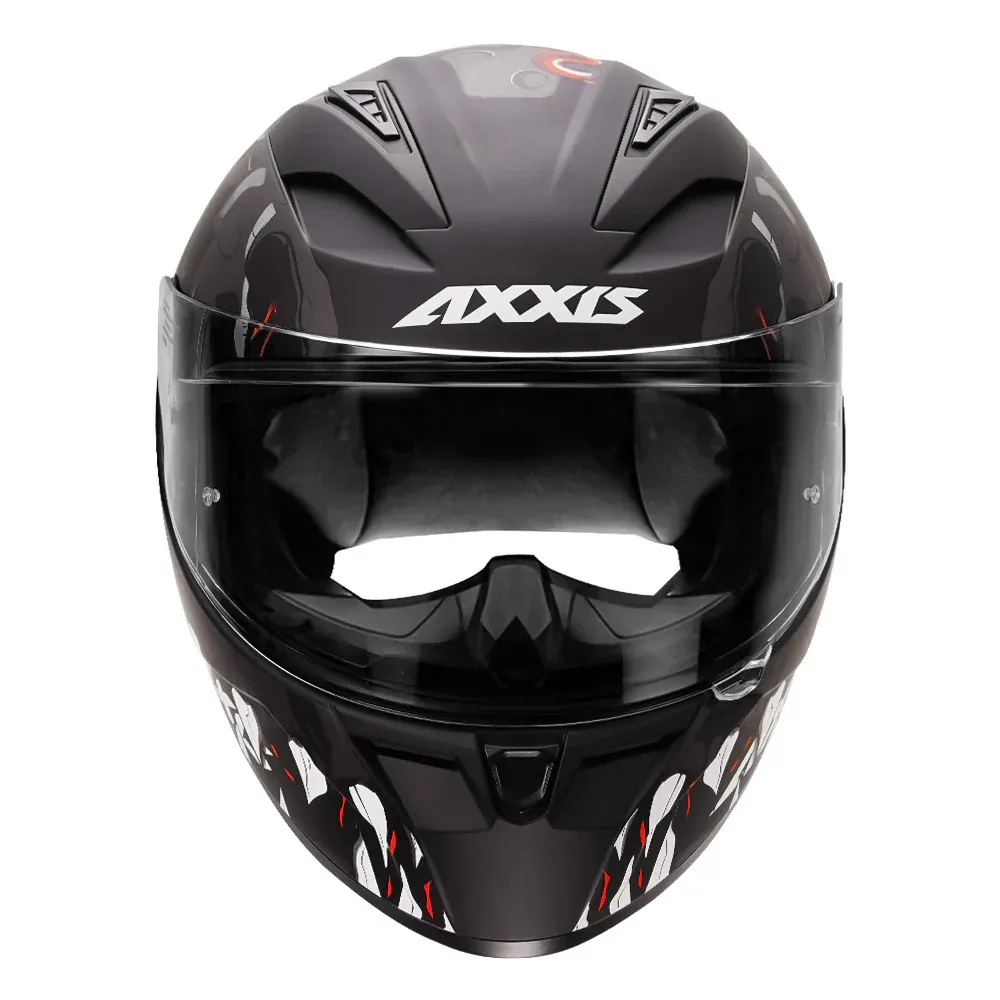 AXXIS Seg Dot Scratch B2 Matt Grey Full Face Helmet