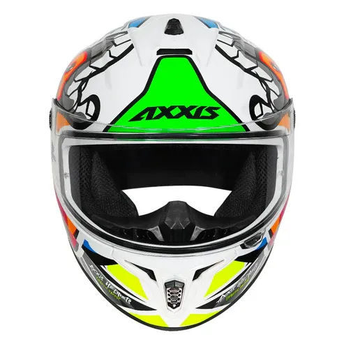 AXXIS Draken S Parrot A0 Gloss White Full Face Helmet