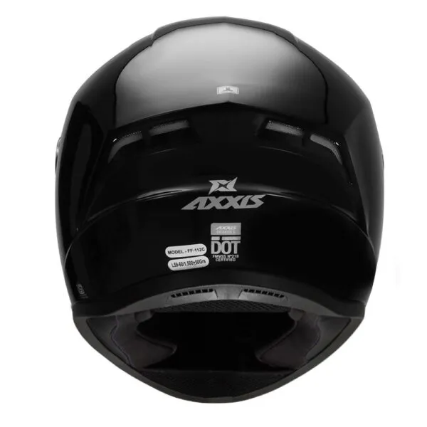 AXXIS Draken Solid A11 Gloss Black Full Face Helmet
