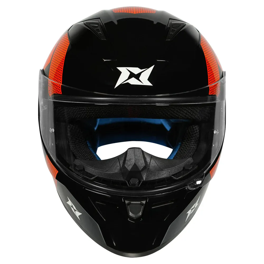 AXXIS F117B Segment Squame A14 Flourgloss Full Face Helmet