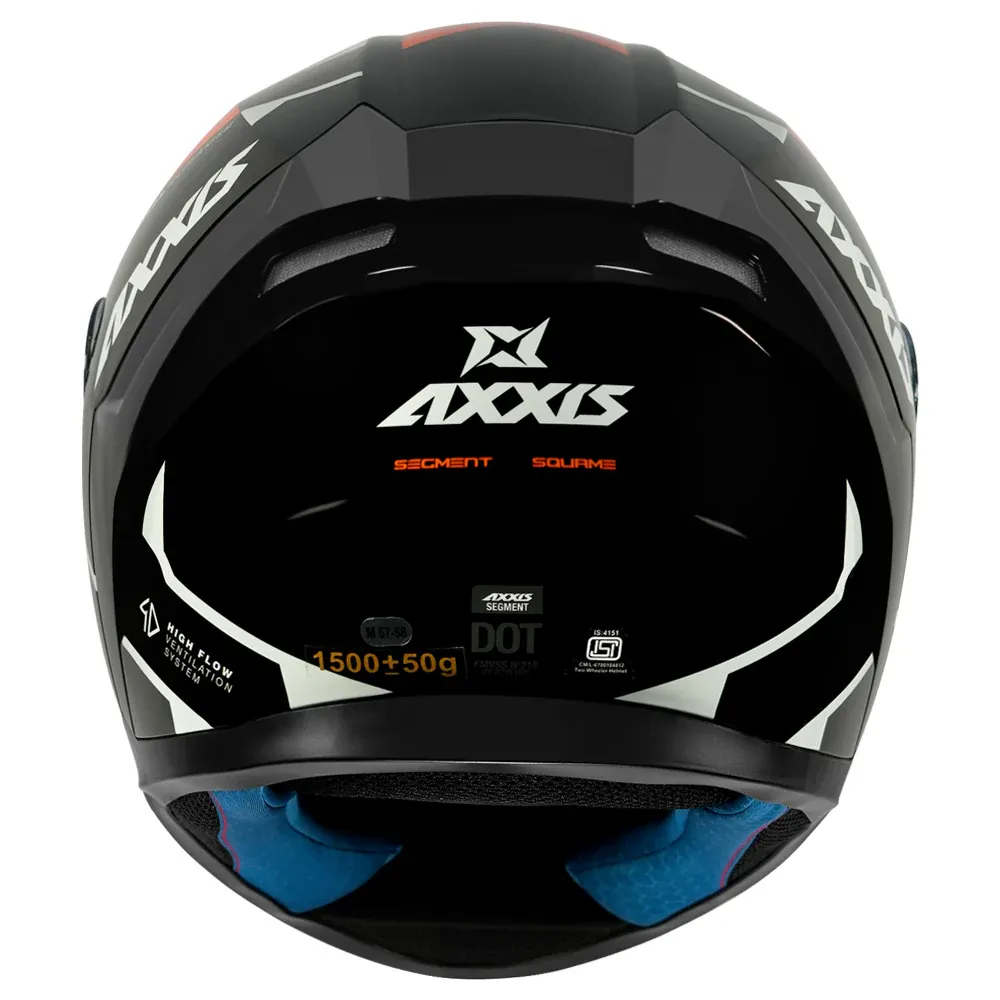 AXXIS F117B Segment Squame A14 Flourgloss Full Face Helmet