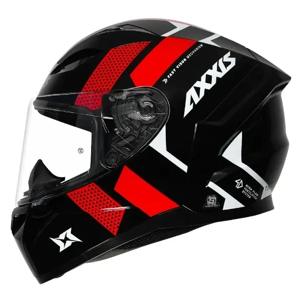 AXXIS Ff117B Segment Squame A5 Gloss Full Face Helmet