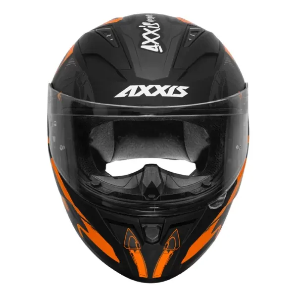AXXIS Seg Dot Arrows B4 Matt Fluo Orange Full Face Helmet