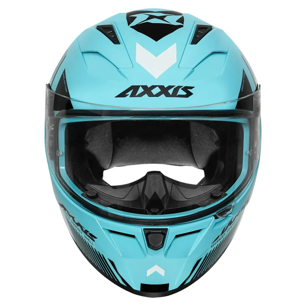 AXXIS Seg Selector Gloss Neon Blue Full Face Helmet