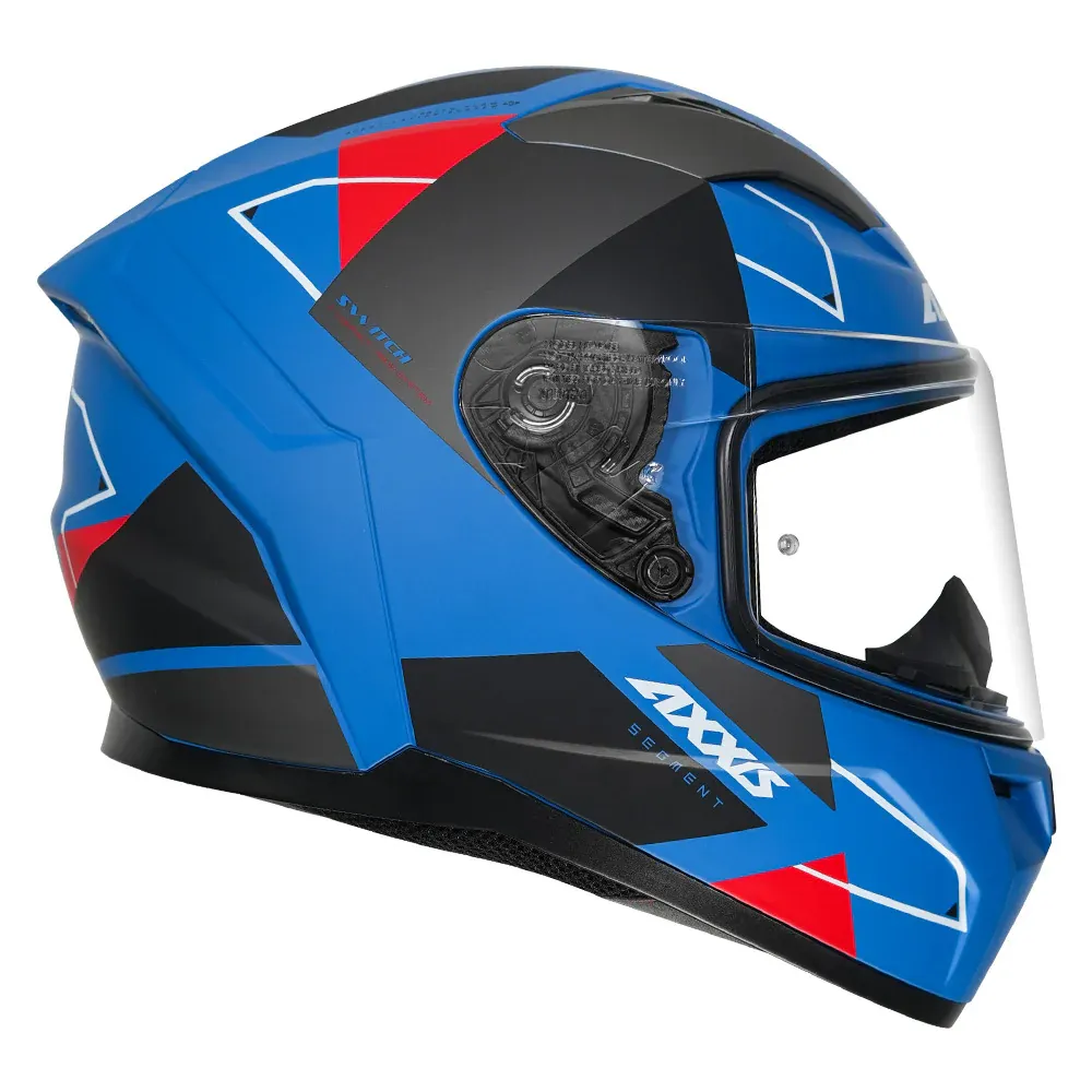 AXXIS Seg Switch D7 Mat Blue Red Full Face Helmet