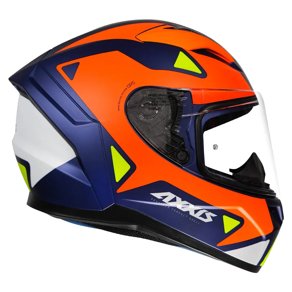 AXXIS Segment Seek D4 Fluor Orange Full Face Helmet