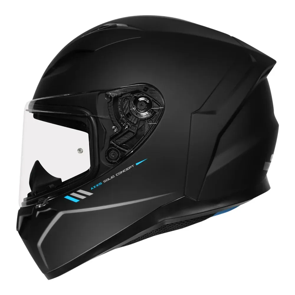 AXXIS Segment Solid Matt Black Full Face Helmet