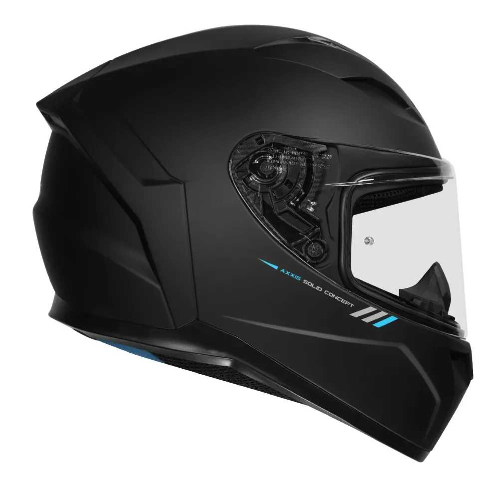 AXXIS Segment Solid Matt Black Full Face Helmet