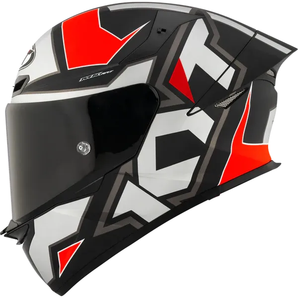 Kyt Revo Electron Matt Grey Red Full Face Helmet