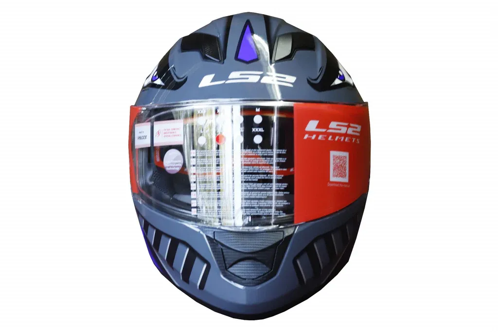 LS2 320 Badas Matt Black Blue Full Face Helmet