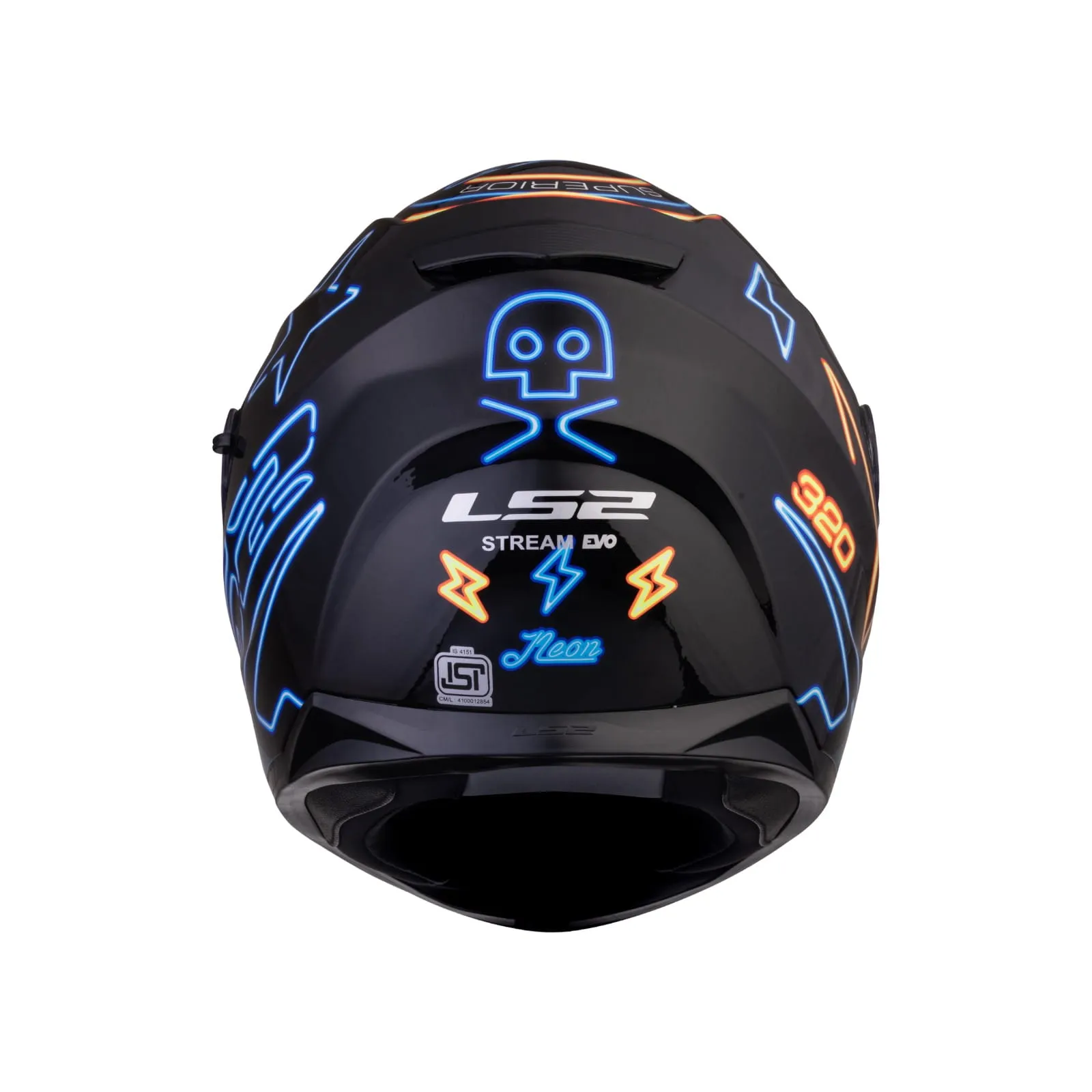 LS2 320 Stream Evo Neon Orange Full Face Helmet