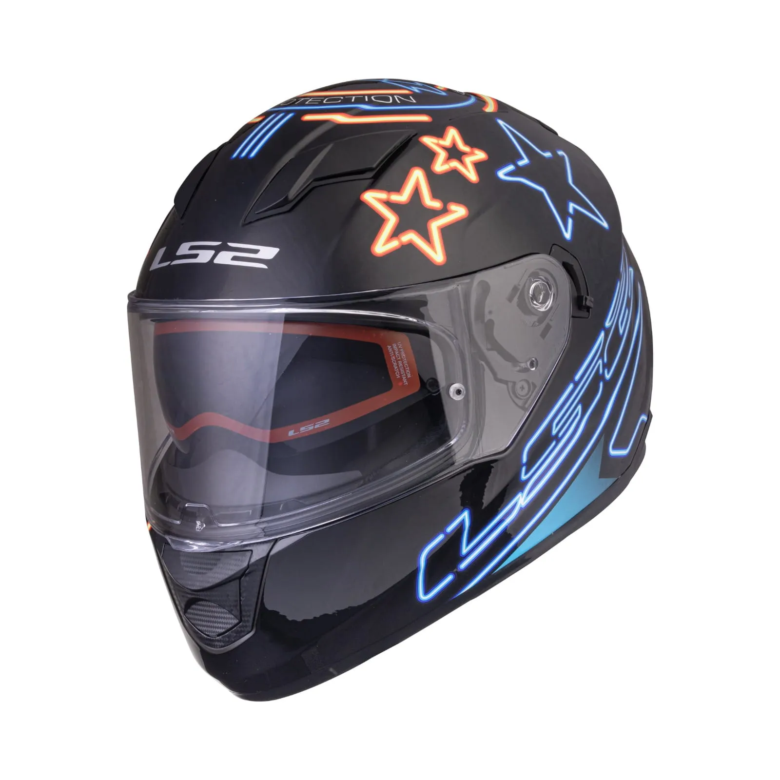 LS2 320 Stream Evo Neon Orange Full Face Helmet