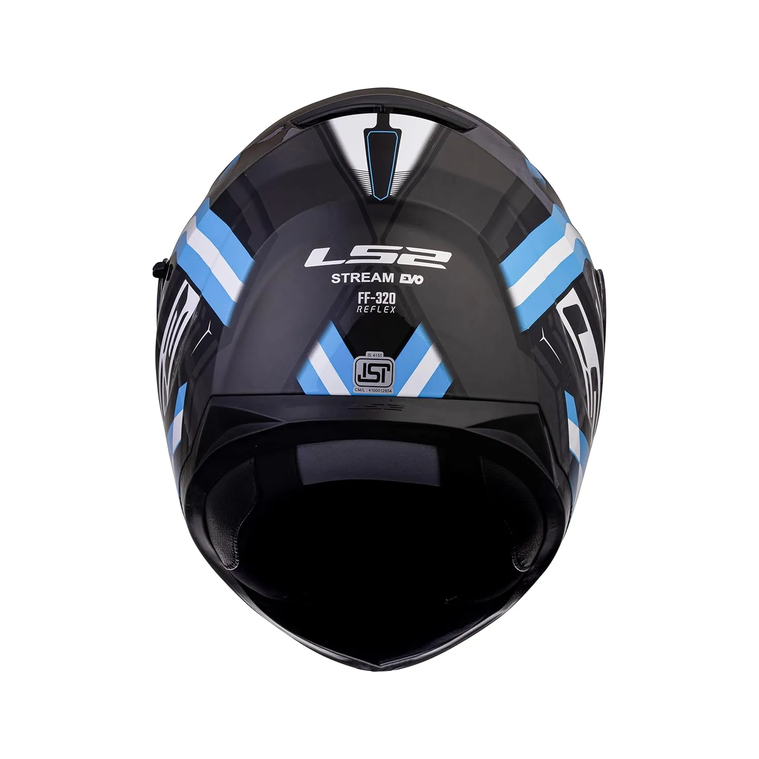 LS2 320 Stream Evo Reflex Matt Black Blue Full Face Helmet