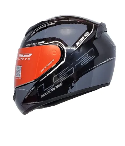 LS2 352 Brush Black Grey Full Face Helmet