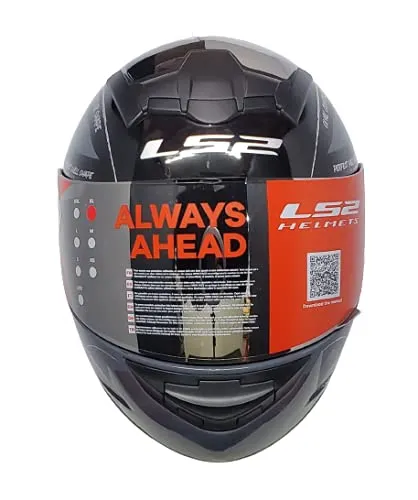 LS2 352 Brush Black Grey Full Face Helmet
