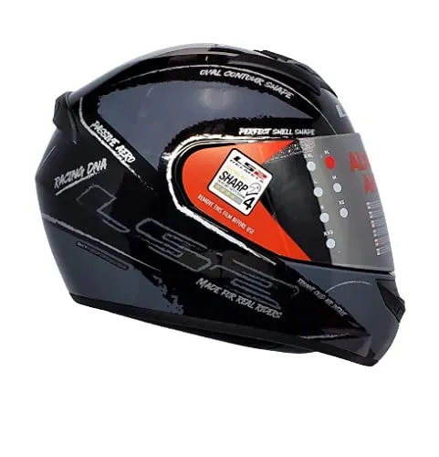 LS2 352 Brush Black Grey Full Face Helmet