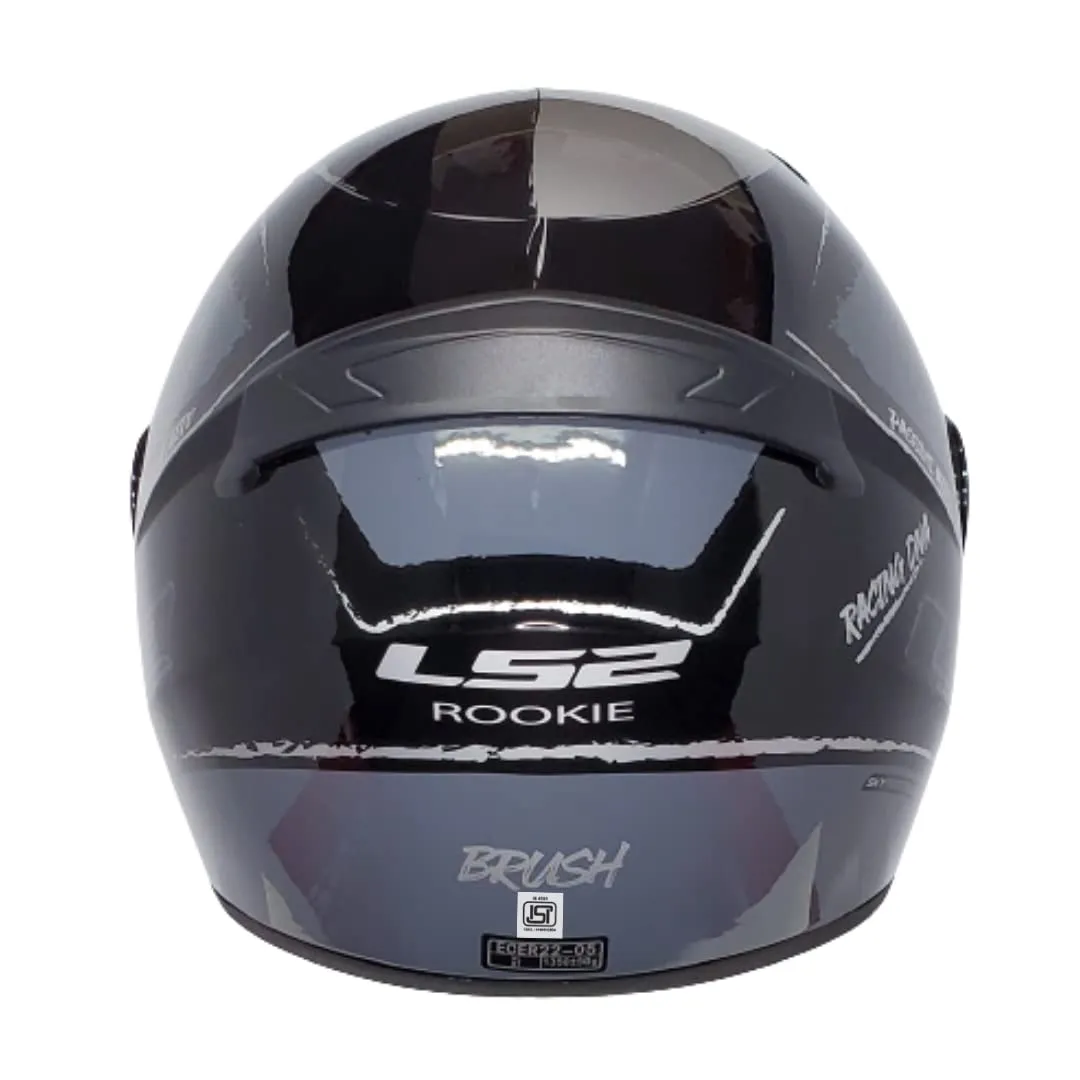 LS2 352 Brush Black Grey Full Face Helmet