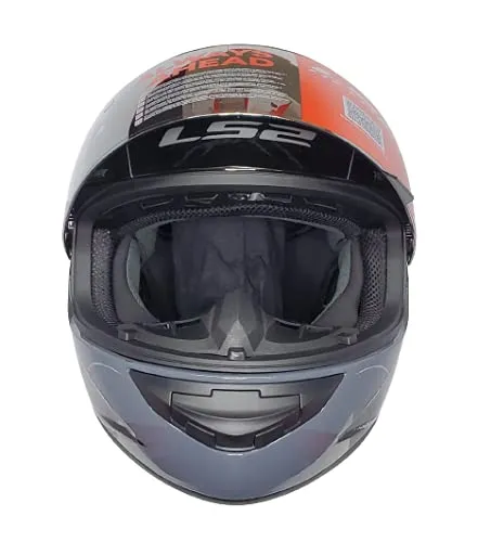 LS2 352 Brush Black Grey Full Face Helmet