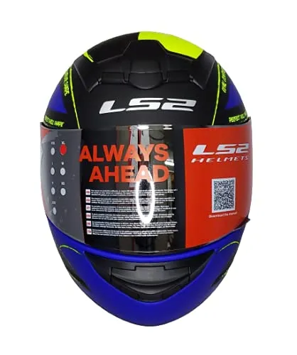LS2 352 Brush Black Yellow Full Face Helmet