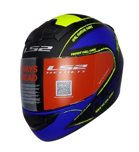 LS2 352 Brush Matt Black Yellow Full Face Helmet